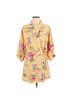 Forever 21 Floral Plaid Yellow Romper Size M - photo 1