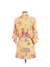 Forever 21 Floral Plaid Yellow Romper Size M - photo 2