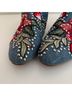 Jeffrey Campbell Floral Blue Red Ankle Boots Size 8 - photo 6