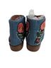 Jeffrey Campbell Floral Blue Red Ankle Boots Size 8 - photo 2