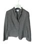 Armani Collezioni Checkered-gingham Black Ivory Wool Blazer Size 12 - photo 1