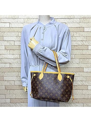 Louis Vuitton Louis Vuitton Neverfull PM Monogram Tote Bag, Handbag, Canvas, M40155, Brown, Women's, LOUIS VUITTON, Used (view 2)