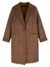Talbots Plaid Brown Red Coat Size 8 - photo 1