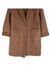 Talbots Plaid Brown Red Coat Size 8 - photo 6
