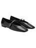 Mango 100% Synthetic Solid Black Flats Size 8 1/2 - photo 1