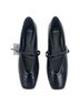 Mango 100% Synthetic Solid Black Flats Size 8 1/2 - photo 4