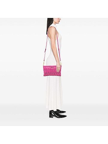 Miu Miu Matelasse Nappa Frame Clutch with Strap (view 2)