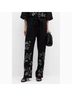 Johnny Was 100% Linen 100% Polyester Floral Black Cargo Pants Size S - photo 4