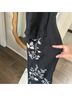 Johnny Was 100% Linen 100% Polyester Floral Black Cargo Pants Size S - photo 5