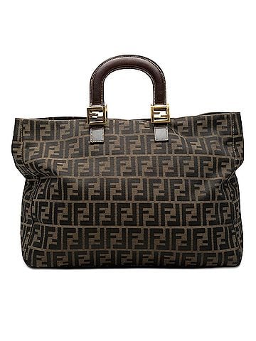 Fendi Large Zucca Canvas Twins Tote (view 1)