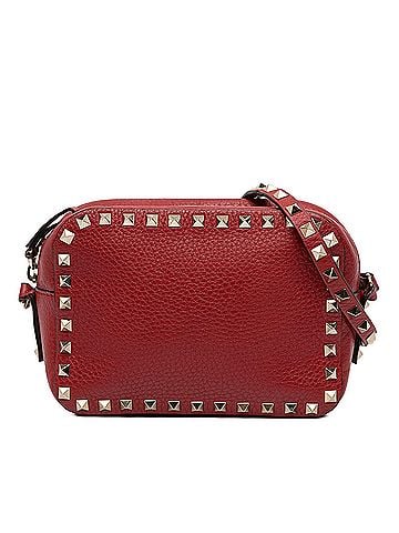 Valentino Grainy Calfskin Rockstud Camera Bag (view 1)