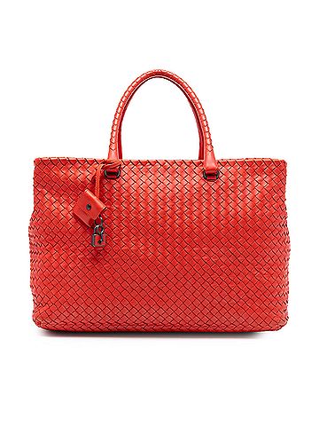 Bottega Veneta Nappa Intrecciato Brick Tote (view 1)