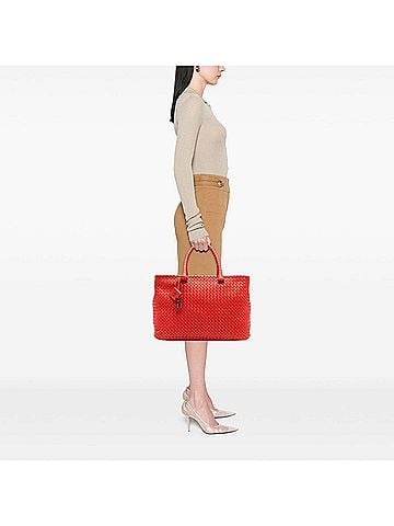 Bottega Veneta Nappa Intrecciato Brick Tote (view 2)