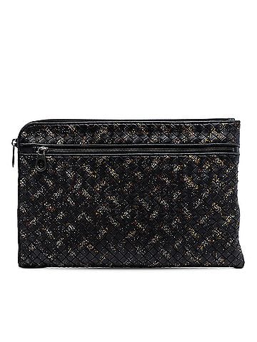 Bottega Veneta Nappa Intrecciato Micro Dot Clutch (view 1)