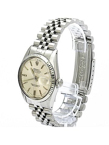 Rolex ROLEX Datejust 18K White Gold Steel Automatic Mens Watch 16014 Polished (view 2)