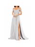 Mac Duggal 100% Polyester Solid Gray Cocktail Dress Size 18 - photo 4