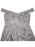 Mac Duggal 100% Polyester Solid Gray Cocktail Dress Size 18 - photo 14