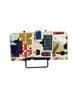Harrods 100% Vinyl Color Block Red Ivory Wallet One size - photo 1