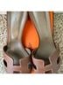 Zara 100% Leather Plaid Brown Heels Size EU 38 - photo 9
