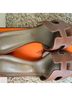 Zara 100% Leather Plaid Brown Heels Size EU 38 - photo 5