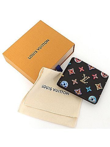 Louis Vuitton Louis Vuitton Portefeuille Slender Bi-fold Wallet, Monogram Donut Canvas, M28283, Chocolate, Unused (view 2)