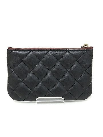 Chanel Chanel Classic Small Zip Pouch, Lambskin, Black AP4020, Matelassé Mini Wallet (view 2)