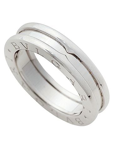 Bvlgari Bulgari BVLGARI 6.7g B.zero1 Ring, 1-band ring, 18KWG white gold, size #48 (approx. US 8.5) (view 1)