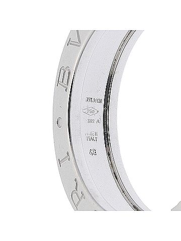 Bvlgari Bulgari BVLGARI 6.7g B.zero1 Ring, 1-band ring, 18KWG white gold, size #48 (approx. US 8.5) (view 2)