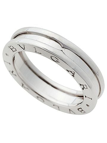 Bvlgari Bulgari BVLGARI 6.8g B.zero1 Ring, 1-band ring, 18KWG white gold, size #53 (approx. US 13). (view 1)