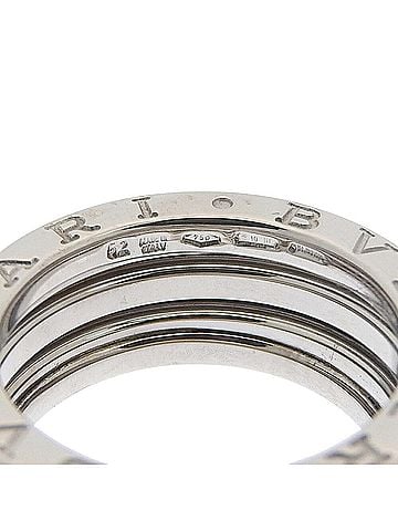 Bvlgari Bulgari BVLGARI 9.7g B.zero1 Ring, 2-band 18KWG White Gold, Size #52 (approx. US) (view 2)