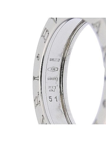 Bvlgari Bulgari BVLGARI 7.4g B.zero1 Ring, 1-band ring, 18KWG white gold, size #51 (approx. US 11). (view 2)