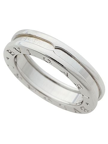 Bvlgari Bulgari BVLGARI 7.3g B.zero1 Ring, 1-band ring, 18KWG white gold, size #51 (approx. US 11). (view 1)