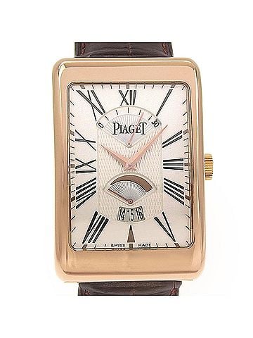 Piaget Piaget Rectangle à l'Anciennes XL G0A33062 Silver Dial 18K Pink Gold/Leather 2026/01 Automatic (view 1)
