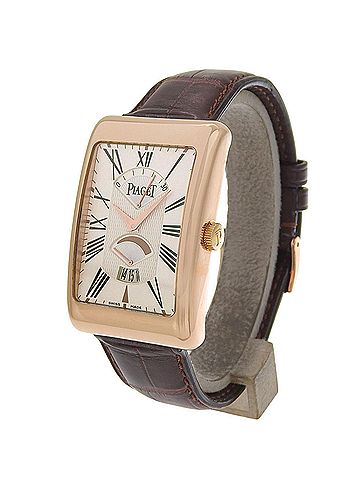 Piaget Piaget Rectangle à l'Anciennes XL G0A33062 Silver Dial 18K Pink Gold/Leather 2026/01 Automatic (view 2)