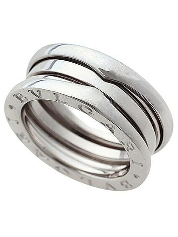 Bvlgari Bulgari BVLGARI 8.9g B.zero1 Ring, 2-band ring, 18KWG white gold, size #50 (approx. US 9). (view 1)