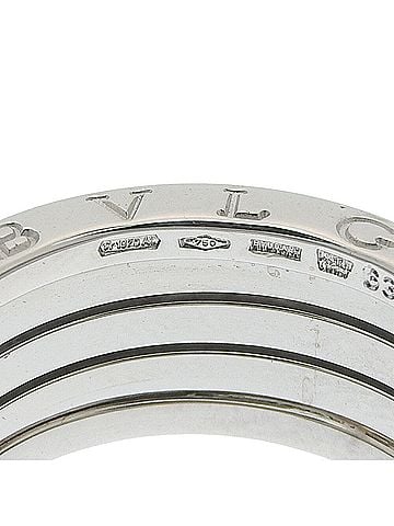 Bvlgari Bulgari BVLGARI 13.5g B.zero1 Ring 4-Band 18KWG White Gold #63 (approx. US) (view 2)