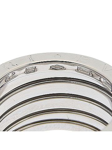 Bvlgari Bulgari BVLGARI 11.7g B.zero1 Ring 4-Band 18KWG White Gold #52 (approx. US) (view 2)