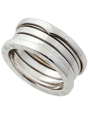 Bvlgari Bulgari BVLGARI 10.3g B.zero1 Ring 3-Band 18KWG White Gold #55 () (view 1)