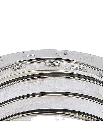 Bvlgari Bulgari BVLGARI 10.3g B.zero1 Ring 3-Band 18KWG White Gold #55 () (view 2)