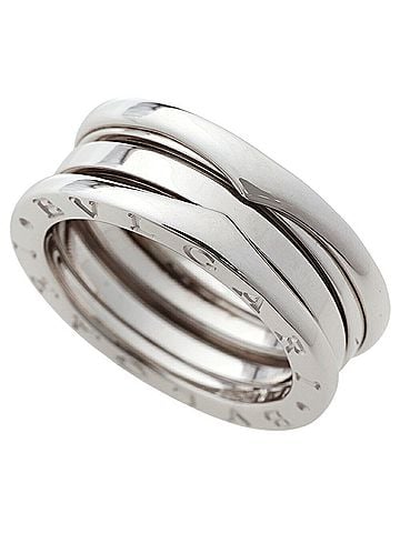 Bvlgari Bulgari BVLGARI 8.5g B.zero1 Ring, 2-band ring, 18KWG white gold, size #53 (approx. US 12). (view 1)