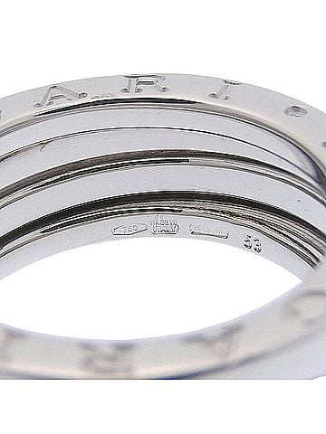 Bvlgari Bulgari BVLGARI 8.5g B.zero1 Ring, 2-band ring, 18KWG white gold, size #53 (approx. US 12). (view 2)