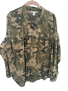 Old Navy Camo Button-Down Shirt Long Sleeve T-Shirt (view 1)