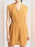 Athleta Solid Yellow Gold Jumpsuit Size M - photo 4