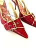 Just Cavalli 100% Leather Red Heels Size EU 38 - photo 4
