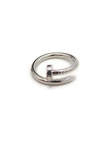 Cartier Cartier Juste un Clou ring, 18k white gold (Japanese 13). (view 1)