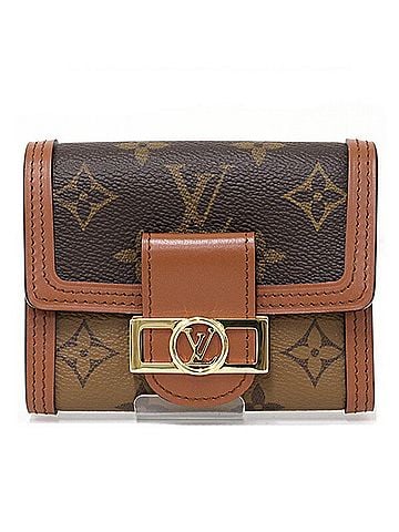 Louis Vuitton Louis Vuitton Portefeuille Dauphine Compact Tri-fold Wallet, Monogram Reverse, M68725 (view 1)