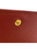 Prada 100% Leather Red PRADA Compact Saffiano Leather Bi-fold Wallet, Red One size - photo 8