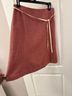 J.Crew 100% Wool 100% Acetate Chevron-herringbone Red White Wool Skirt Size 4 - photo 7