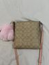 Coach Solid Tan Pink Leather Crossbody Bag One size - photo 5