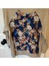 J.Crew 100% Silk 100% Merino 100% Polyester Floral Tan Blue Pullover Sweater Size M - photo 4